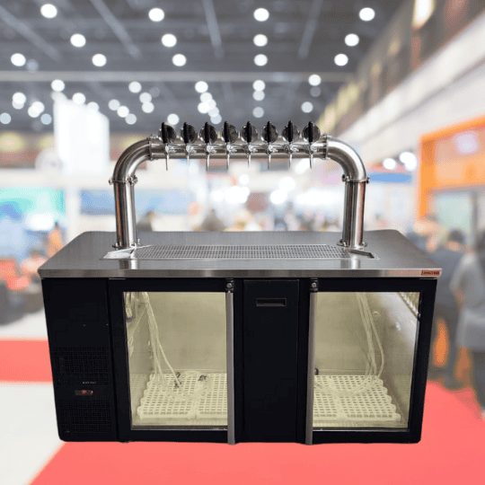 Dispensador L portería de 8 servicios para eventos de alto flujo