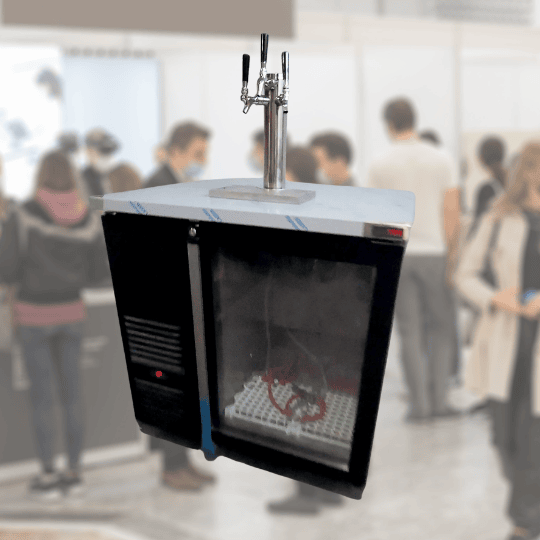 Dispensador SM de 3 servicios para eventos y expos