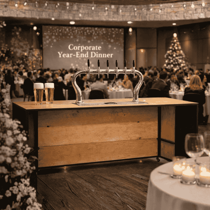 Dispensador 5 servicios torre tipo cisne para eventos masivos