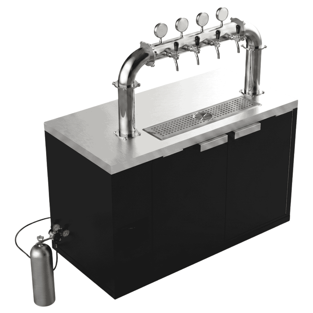 Dispensador de cerveza Torre Puente M-4 de 4 servicios para bar premium