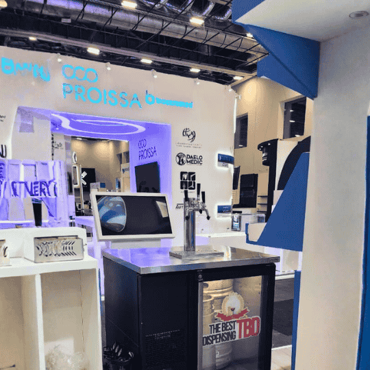 Dispensador de cerveza SM 3 servicios en Expo Médica