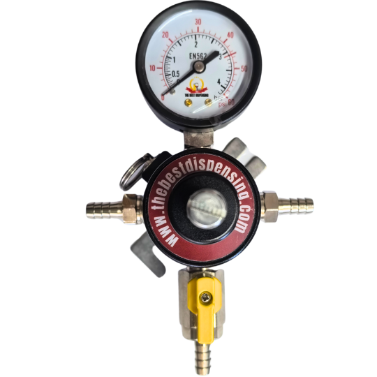 Regulador secundario de CO₂ de 1 cuerpo para control de presión por línea.