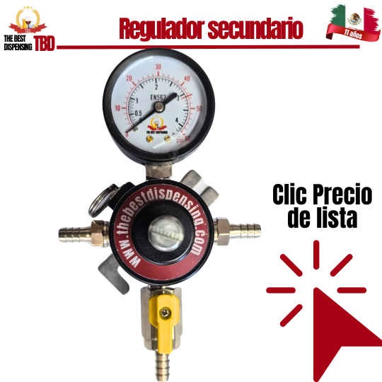 Regulador de co2 secundario de 1 cuerpo